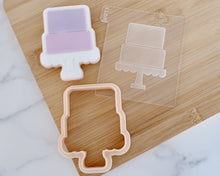 Load image into Gallery viewer, Two Tier Cake Fondant Embosser &amp; Cookie Cutter - Made in the UK with Love  from House of Toot Sweet - Just £6! Shop now at House of Toot Sweet
