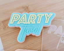 Load image into Gallery viewer, Party Time Fondant Embosser &amp; Cookie Cutter - Made in the UK with Love  from House of Toot Sweet - Just £6! Shop now at House of Toot Sweet
