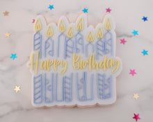 Load image into Gallery viewer, Happy Birthday Candles Fondant Embosser &amp; Cookie Cutter - Made in the UK with Love  from House of Toot Sweet - Just £6.50! Shop now at House of Toot Sweet
