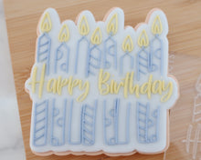 Load image into Gallery viewer, Happy Birthday Candles Fondant Embosser &amp; Cookie Cutter - Made in the UK with Love  from House of Toot Sweet - Just £6.50! Shop now at House of Toot Sweet
