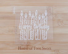 Load image into Gallery viewer, Happy Birthday Candles Fondant Embosser &amp; Cookie Cutter - Made in the UK with Love  from House of Toot Sweet - Just £6.50! Shop now at House of Toot Sweet
