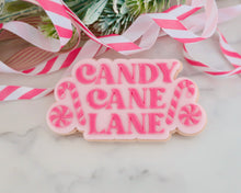 Load image into Gallery viewer, Candy Cane Lane Cookie Cutter &amp; Embosser - Made in the UK with Love  from House of Toot Sweet - Just £6.50! Shop now at House of Toot Sweet
