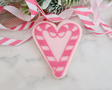 Load image into Gallery viewer, Candy Cane Heart Cookie Cutter &amp; Embosser - Made in the UK with Love  from House of Toot Sweet - Just £6.50! Shop now at House of Toot Sweet
