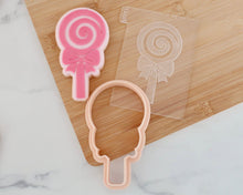 Load image into Gallery viewer, Peppermint Candy Lollipop Cookie Cutter &amp; Embosser - Made in the UK with Love  from House of Toot Sweet - Just £6.50! Shop now at House of Toot Sweet
