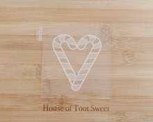 Load image into Gallery viewer, Candy Cane Heart Cookie Cutter &amp; Embosser - Made in the UK with Love  from House of Toot Sweet - Just £6.50! Shop now at House of Toot Sweet
