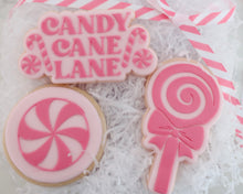 Load image into Gallery viewer, Candy Cane Lane Cookie Cutter &amp; Embosser - Made in the UK with Love  from House of Toot Sweet - Just £6.50! Shop now at House of Toot Sweet
