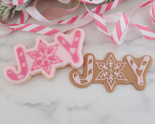 Load image into Gallery viewer, Christmas Gingerbread Joy Cookie Cutter/ Embosser - Made in the UK with Love  from House of Toot Sweet - Just £6.50! Shop now at House of Toot Sweet
