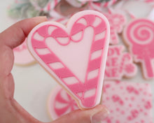 Load image into Gallery viewer, Candy Cane Heart Cookie Cutter &amp; Embosser - Made in the UK with Love  from House of Toot Sweet - Just £6.50! Shop now at House of Toot Sweet
