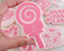 Load image into Gallery viewer, Peppermint Candy Lollipop Cookie Cutter &amp; Embosser
