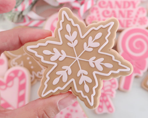 Gingerbread Snowflake Cookie Cutter/ Embosser - Made in the UK with Love  from House of Toot Sweet - Just £6.50! Shop now at House of Toot Sweet