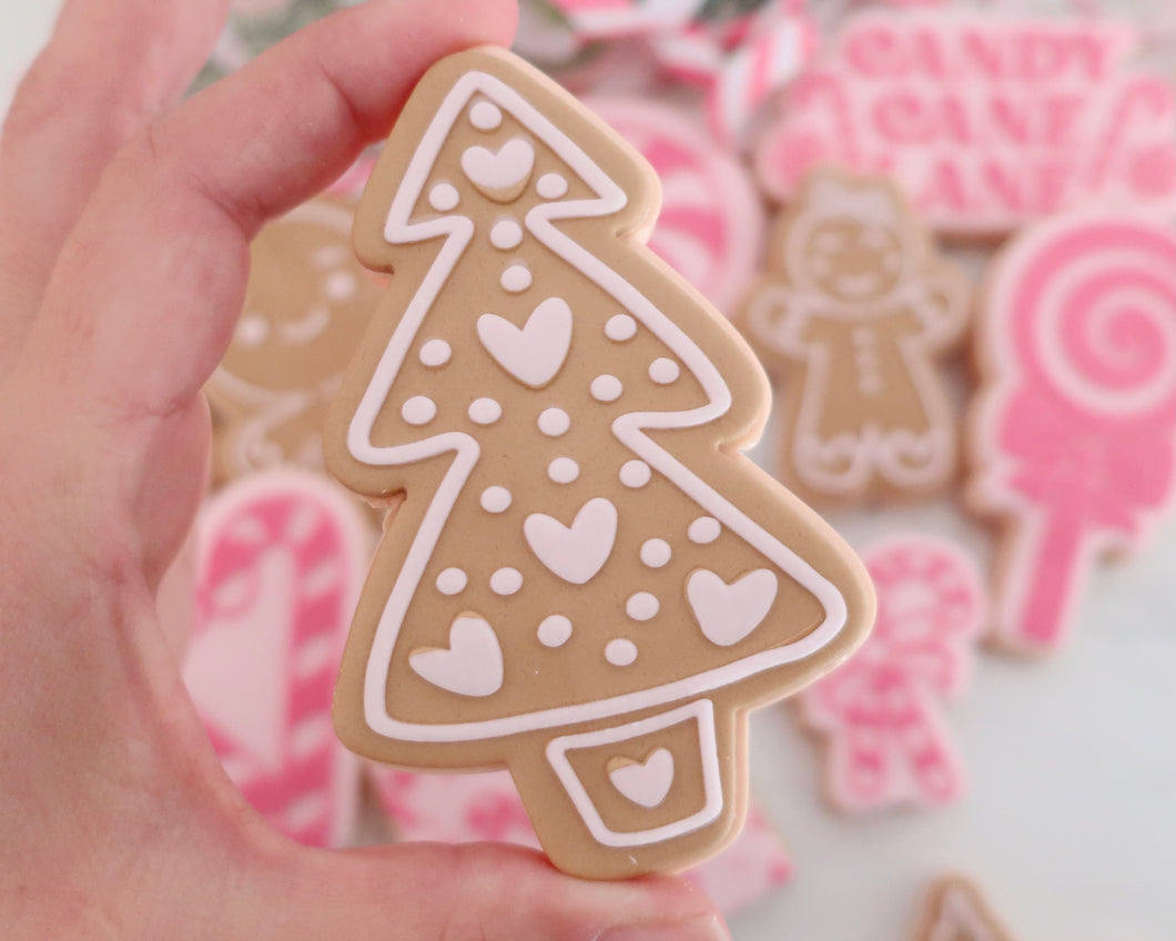 Gingerbread Christmas Tree Cookie Cutter/ Embosser - Made in the UK with Love  from House of Toot Sweet - Just £6.50! Shop now at House of Toot Sweet