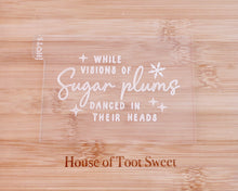 Load image into Gallery viewer, While visions of Sugar Plums Danced in Their Minds Cookie Cutter &amp; Embosser - Made in the UK with Love  from House of Toot Sweet - Just £6.50! Shop now at House of Toot Sweet
