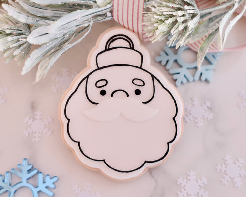 Santa Bauble Christmas Cookie Cutter / Embosser - Made in the UK with Love  from House of Toot Sweet - Just £6! Shop now at House of Toot Sweet