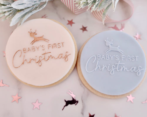 Baby's First Christmas Fondant Embosser - Made in the UK with Love  from House of Toot Sweet - Just £6! Shop now at House of Toot Sweet