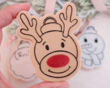 Load image into Gallery viewer, Rudolph Reindeer Bauble Christmas Cookie Cutter / Embosser - Made in the UK with Love  from House of Toot Sweet - Just £6! Shop now at House of Toot Sweet
