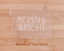 Load image into Gallery viewer, Merry &amp; Bright Cookie Cutter / Embosser - Made in the UK with Love  from House of Toot Sweet - Just £6! Shop now at House of Toot Sweet
