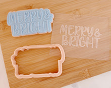 Load image into Gallery viewer, Merry &amp; Bright Cookie Cutter / Embosser - Made in the UK with Love  from House of Toot Sweet - Just £6! Shop now at House of Toot Sweet
