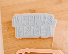 Load image into Gallery viewer, Merry &amp; Bright Cookie Cutter / Embosser - Made in the UK with Love  from House of Toot Sweet - Just £6! Shop now at House of Toot Sweet
