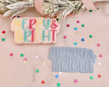 Load image into Gallery viewer, Merry &amp; Bright Cookie Cutter / Embosser - Made in the UK with Love  from House of Toot Sweet - Just £6! Shop now at House of Toot Sweet
