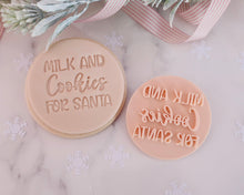 Load image into Gallery viewer, Milk and Cookies For Santa Fondant Stamp - Made in the UK with Love  from House of Toot Sweet - Just £5! Shop now at House of Toot Sweet
