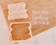 Load image into Gallery viewer, Milk and Cookies for Santa Cookie Cutter / Embosser - Made in the UK with Love  from House of Toot Sweet - Just £6! Shop now at House of Toot Sweet
