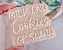 Load image into Gallery viewer, Milk and Cookies for Santa Cookie Cutter / Embosser - Made in the UK with Love  from House of Toot Sweet - Just £6! Shop now at House of Toot Sweet
