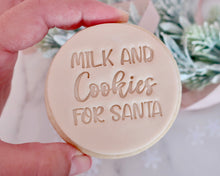 Load image into Gallery viewer, Milk and Cookies For Santa Fondant Stamp - Made in the UK with Love  from House of Toot Sweet - Just £5! Shop now at House of Toot Sweet
