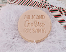 Load image into Gallery viewer, Milk and Cookies For Santa Fondant Stamp - Made in the UK with Love  from House of Toot Sweet - Just £5! Shop now at House of Toot Sweet
