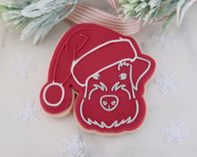 Load image into Gallery viewer, Santa Schnauzer Dog Cookie Cutter / Embosser - Made in the UK with Love  from House of Toot Sweet - Just £5.50! Shop now at House of Toot Sweet
