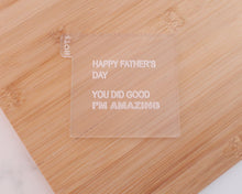 Load image into Gallery viewer, Happy Fathers Day You Did Good Embosser - Made in the UK with Love  from House of Toot Sweet - Just £3.50! Shop now at House of Toot Sweet
