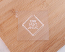 Load image into Gallery viewer, Egg Hunt Ahead Sign Embosser - Made in the UK with Love  from House of Toot Sweet - Just £4! Shop now at House of Toot Sweet
