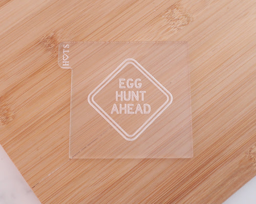 Egg Hunt Ahead Sign Embosser - Made in the UK with Love  from House of Toot Sweet - Just £4! Shop now at House of Toot Sweet