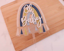 Load image into Gallery viewer, Oh Baby Rainbow Cake Topper - Made in the UK with Love  from House of Toot Sweet - Just £7! Shop now at House of Toot Sweet
