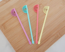 Load image into Gallery viewer, Pastel Rainbows Drink Stirrers - Made in the UK with Love  from House of Toot Sweet - Just £3! Shop now at House of Toot Sweet
