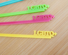 Load image into Gallery viewer, LGBTQ+ Drink Stirrers - Made in the UK with Love  from House of Toot Sweet - Just £3! Shop now at House of Toot Sweet
