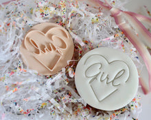 Load image into Gallery viewer, Girl Heart Fondant Cookie Stamp - Made in the UK with Love  from House of Toot Sweet - Just £5! Shop now at House of Toot Sweet
