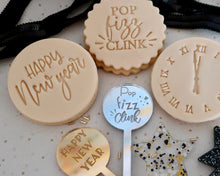 Load image into Gallery viewer, Happy New Year Fondant Cookie Stamp - Made in the UK with Love  from House of Toot Sweet - Just £5! Shop now at House of Toot Sweet
