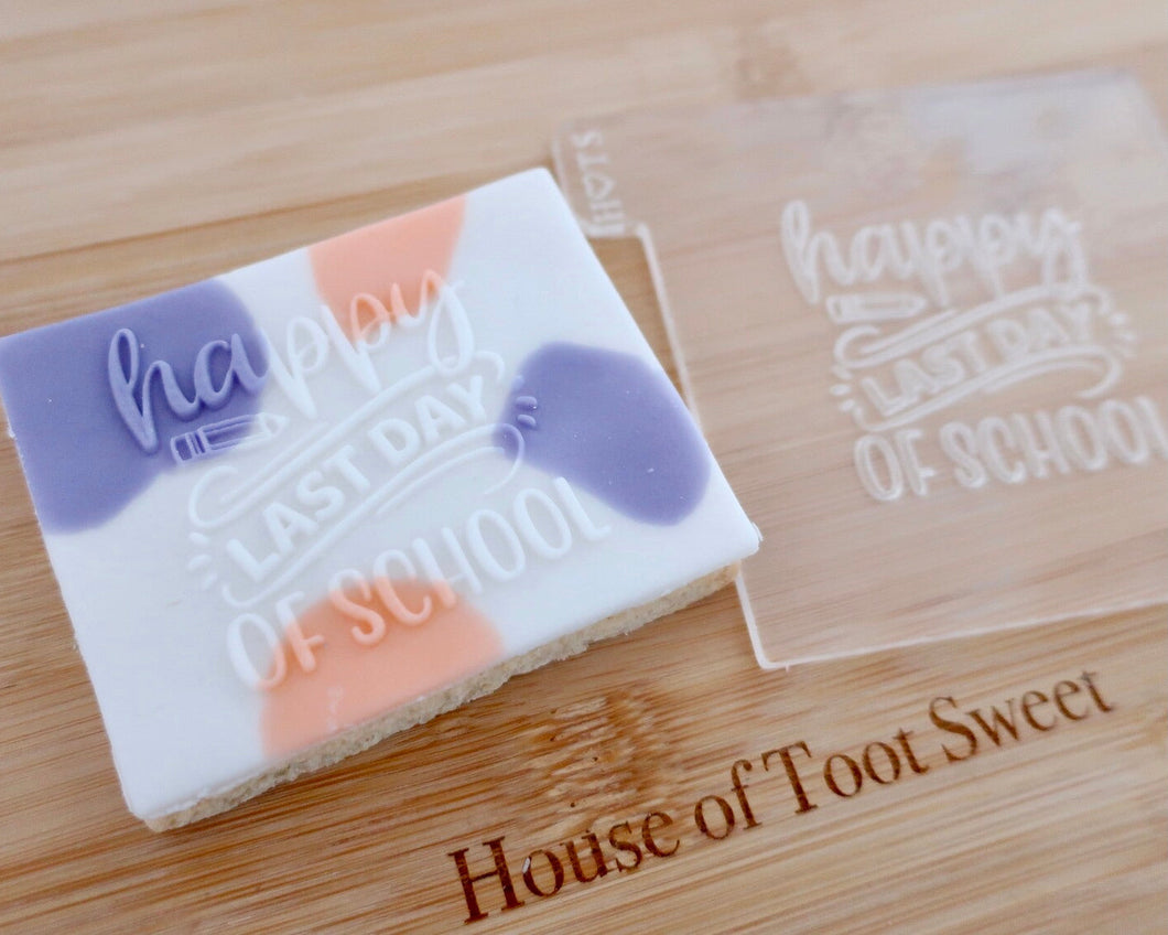 Happy Last Day of School Embosser - Made in the UK with Love  from House of Toot Sweet - Just £6.50! Shop now at House of Toot Sweet