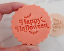 Load image into Gallery viewer, Happy Halloween Retro Stamp - Made in the UK with Love  from House of Toot Sweet - Just £5! Shop now at House of Toot Sweet
