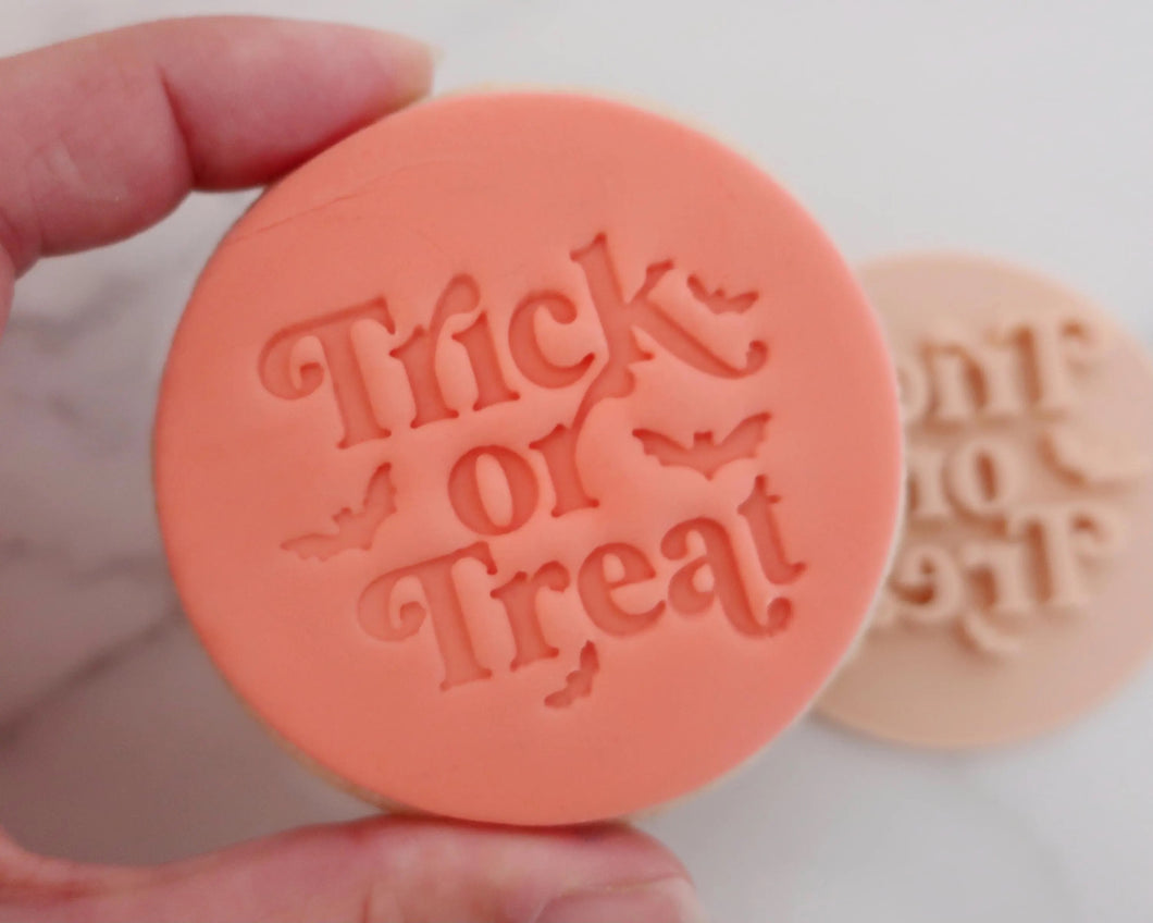 Trick or Treat Retro Stamp - Made in the UK with Love  from House of Toot Sweet - Just £5! Shop now at House of Toot Sweet