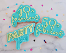 Load image into Gallery viewer, 50 &amp; Fabulous Fondant Embosser &amp; Cookie Cutter - Made in the UK with Love  from House of Toot Sweet - Just £6! Shop now at House of Toot Sweet
