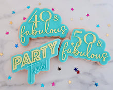 Load image into Gallery viewer, 40 &amp; Fabulous Fondant Embosser &amp; Cookie Cutter - Made in the UK with Love  from House of Toot Sweet - Just £6! Shop now at House of Toot Sweet
