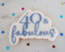 Load image into Gallery viewer, 40 &amp; Fabulous Fondant Embosser &amp; Cookie Cutter - Made in the UK with Love  from House of Toot Sweet - Just £6! Shop now at House of Toot Sweet
