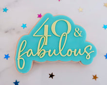 Load image into Gallery viewer, 40 &amp; Fabulous Fondant Embosser &amp; Cookie Cutter - Made in the UK with Love  from House of Toot Sweet - Just £6! Shop now at House of Toot Sweet
