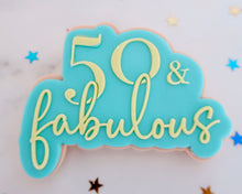 Load image into Gallery viewer, 50 &amp; Fabulous Fondant Embosser &amp; Cookie Cutter - Made in the UK with Love  from House of Toot Sweet - Just £6! Shop now at House of Toot Sweet
