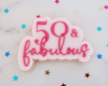 Load image into Gallery viewer, 50 &amp; Fabulous Fondant Embosser &amp; Cookie Cutter - Made in the UK with Love  from House of Toot Sweet - Just £6! Shop now at House of Toot Sweet
