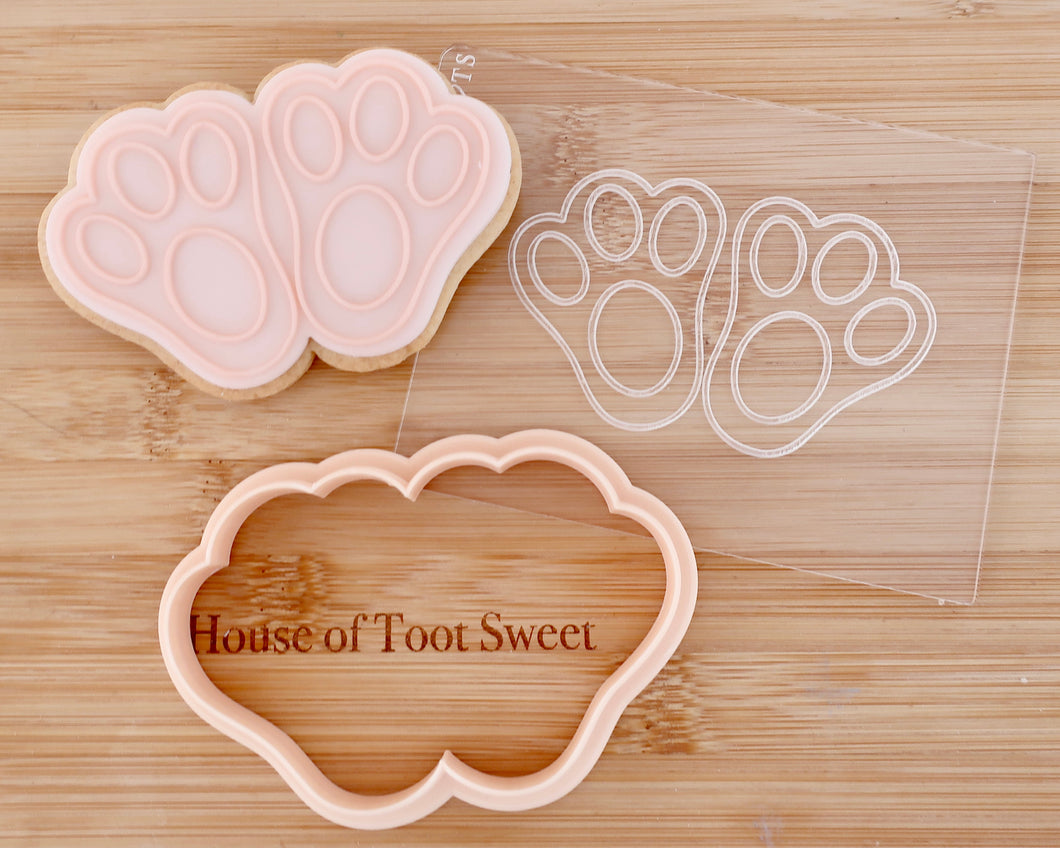 Bunny Feet Embosser / Cutter - Made in the UK with Love  from House of Toot Sweet - Just £6.50! Shop now at House of Toot Sweet