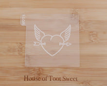 Load image into Gallery viewer, Winged  Heart  With Arrow Embosser / Cutter - Made in the UK with Love  from House of Toot Sweet - Just £6! Shop now at House of Toot Sweet
