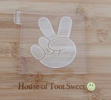 Load image into Gallery viewer, Hand Peace Sign Embosser / Cutter - Made in the UK with Love  from House of Toot Sweet - Just £6! Shop now at House of Toot Sweet
