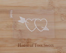 Load image into Gallery viewer, Double Heart With Arrow Embosser / Cutter - Made in the UK with Love  from House of Toot Sweet - Just £5.50! Shop now at House of Toot Sweet
